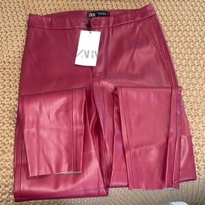 Zara Faux Leather Pants